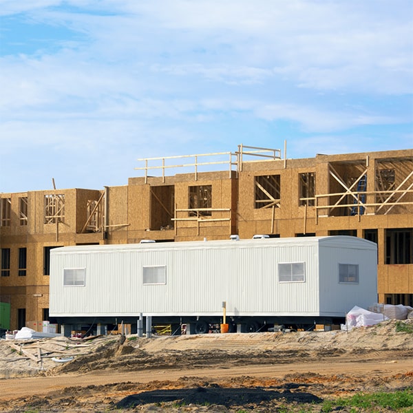 construction site office trailers can be easily relocated to different job sites as needed